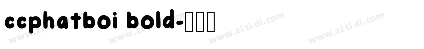 ccphatboi bold字体转换